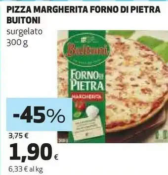 Pizza margherita forno di pietra