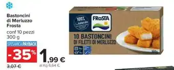 Carrefour Frosta Bastoncini di Merluzzo conf 10 pezzi 300g offerta