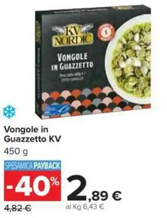 Carrefour Vongole in Guazzetto KV 450g offerta
