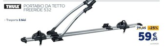 Norauto Portabici da tetto freeride 532 thule offerta