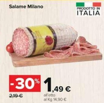 Carrefour Salame Milano offerta