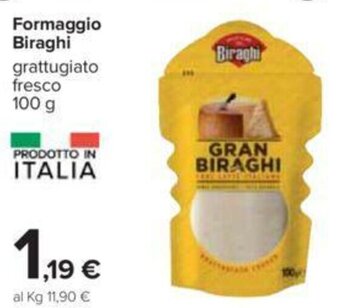 Carrefour Biraghi Formaggio Grattugiato Fresco 100 g offerta