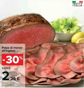 Carrefour Polpa di Manzo All'Inglese offerta