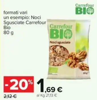 Carrefour Carrefour Bio Noci Sgusciate 80 g offerta
