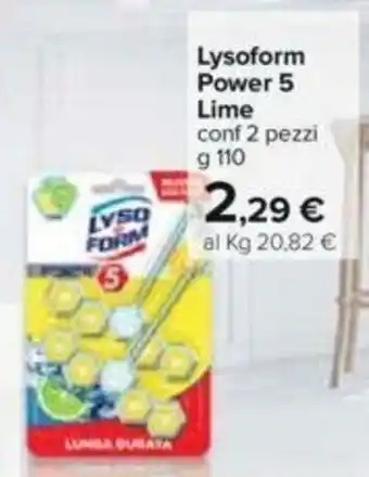 Carrefour Lysoform Power 5 Lime offerta