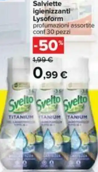Carrefour Salviette Igienizzanti Lysoform offerta