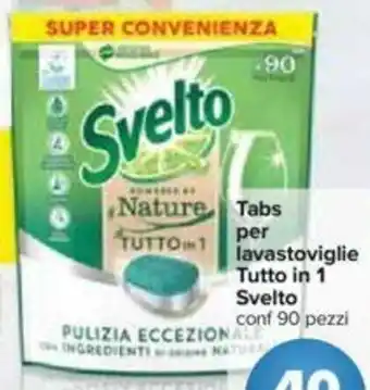 Carrefour Svelto Tabs per lavastoviglie Tutto in 1 offerta