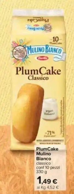 Carrefour Mulino Bianco PlumCake 330g offerta