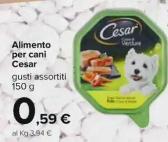 Carrefour Cesar Alimento per Cani 150 g offerta