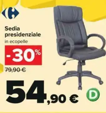 Sedia presidenziale in ecopelle
