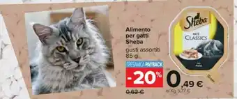 Carrefour Sheba Alimento per Gatti 85 g offerta
