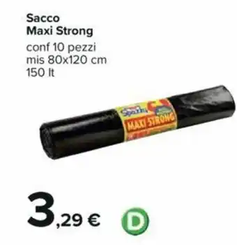 Carrefour Sacco Maxi Strong 150 lt offerta