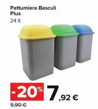 Carrefour Pattumiera Basculì Plus 24lt offerta
