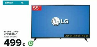 Carrefour LG Tv Led 55" UP75006LF offerta