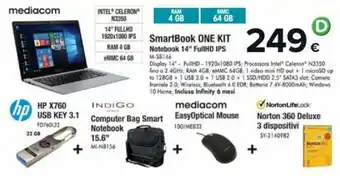 HP SmartBook One Kit Notebook 14" FullHD IPS