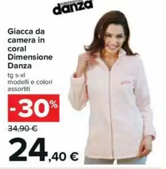 Carrefour Giacca da Camera in Coral Dimensione Danza tg s-xl offerta