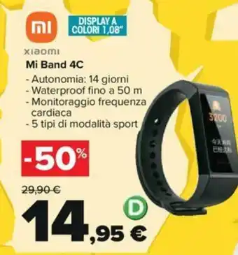 Carrefour Xiaomi Mi Band 4C offerta
