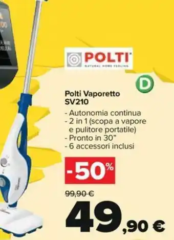 Carrefour Polti Vaporetto SV210 offerta