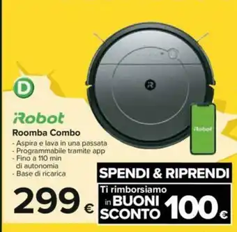 Carrefour Robot Roomba Combo offerta