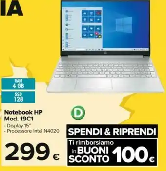 Carrefour HP Notebook Mod. 19C1 offerta
