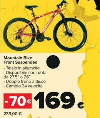 Carrefour Mountain Bike Front Suspended offerta