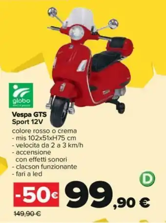 Carrefour Vespa GTS Sport 12V offerta