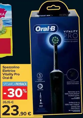 Carrefour Market Spazzolino Elettrico Vitality Pro Oral-B offerta