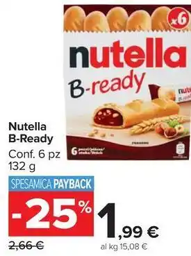 Carrefour Market Nutella B-Ready offerta