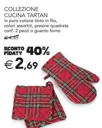 Esselunga Collezione cucina tartan offerta