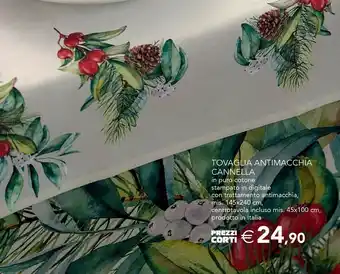 Esselunga Tovaglia antimacchia cannella offerta