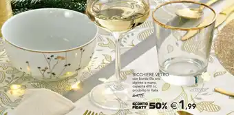 Esselunga Bicchiere vetro offerta