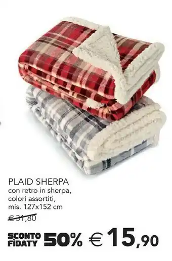 Esselunga Plaid con retro in , colori assortiti, mis 127x152 cm offerta