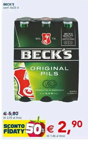 Esselunga Beck's - birra 330 g(ml) offerta