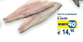 Esselunga Filetto di branzino offerta