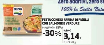 Coop Fettucine di farina di piselli con salmone e verdure offerta