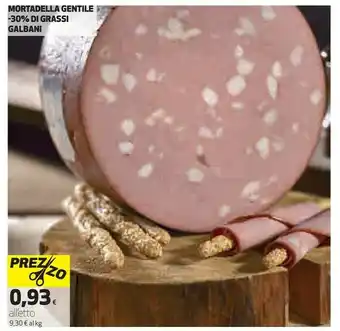 Coop Mortadella gentile -30% di grassi offerta