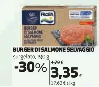 Coop Frosta burger di salmone selvaggio offerta