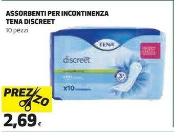 Coop Assorbenti per incontinenza discreet 10 pezzi offerta