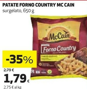 Ipercoop Patate forno country surgelato offerta