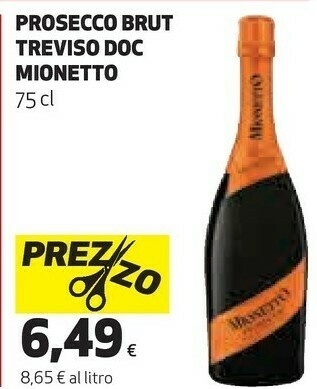 Ipercoop Prosecco brut treviso doc offerta