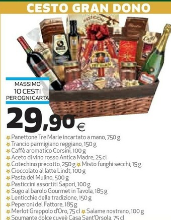 Ipercoop Cesto gran dono offerta