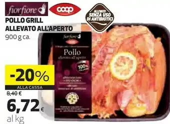 Coop pollo grill allevato all'aperto 900 g