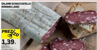 Ipercoop Salame schiacciatella romana offerta