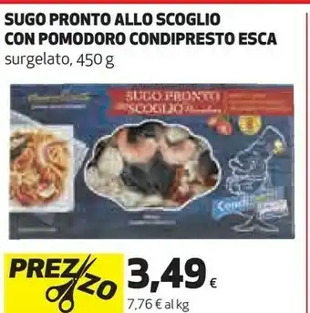Ipercoop Sugo pronto allo scoglio con pomodoro offerta
