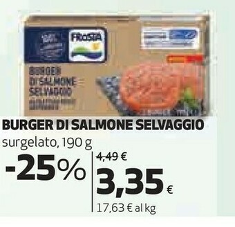 Ipercoop Burger di salmone selvaggio offerta