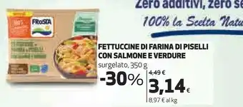 Ipercoop Fettucine di farina di piselli con salmone e verdure offerta