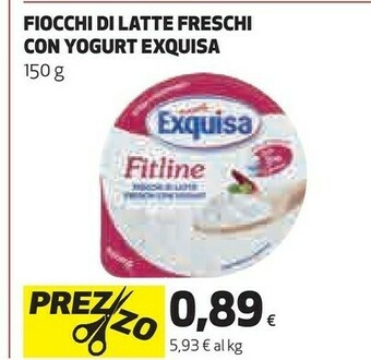 Ipercoop Fiocchi di latte con yogurt 150 g(ml) offerta