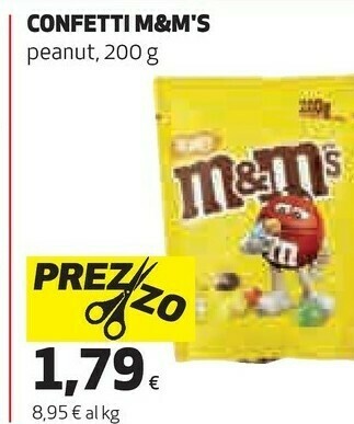 Ipercoop M&m's - peanut 200 g(ml) offerta