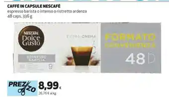 Ipercoop Nescafe caffe in capsule 48 pezzo offerta