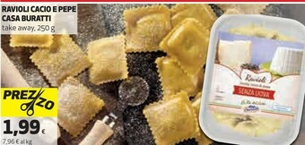 Coop Ravioli cacio e pepe casa offerta
